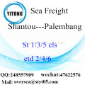 Shantou Port LCL Consolidation To Palembang